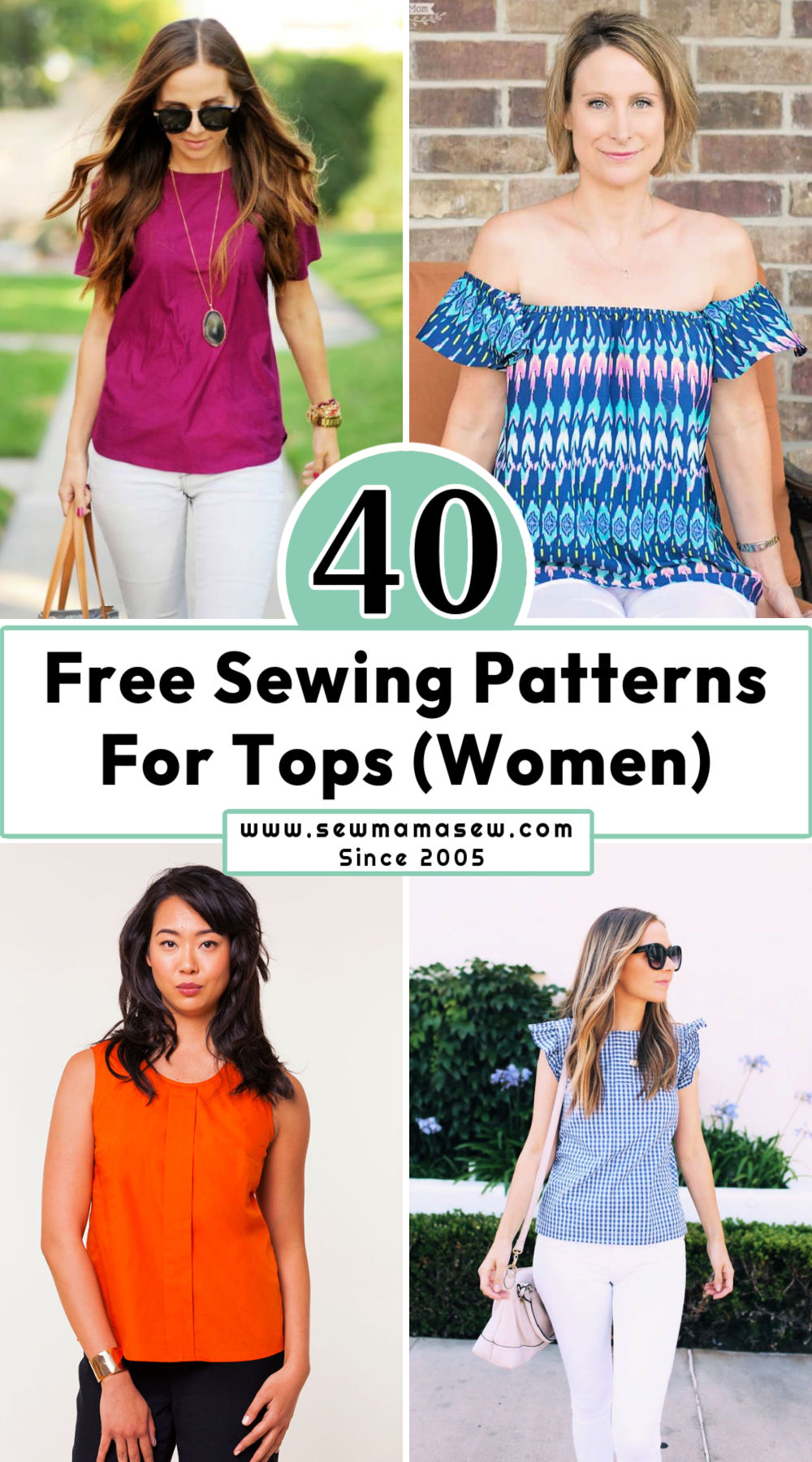 40 Free Top Sewing Patterns - Patterns for Women's Tops