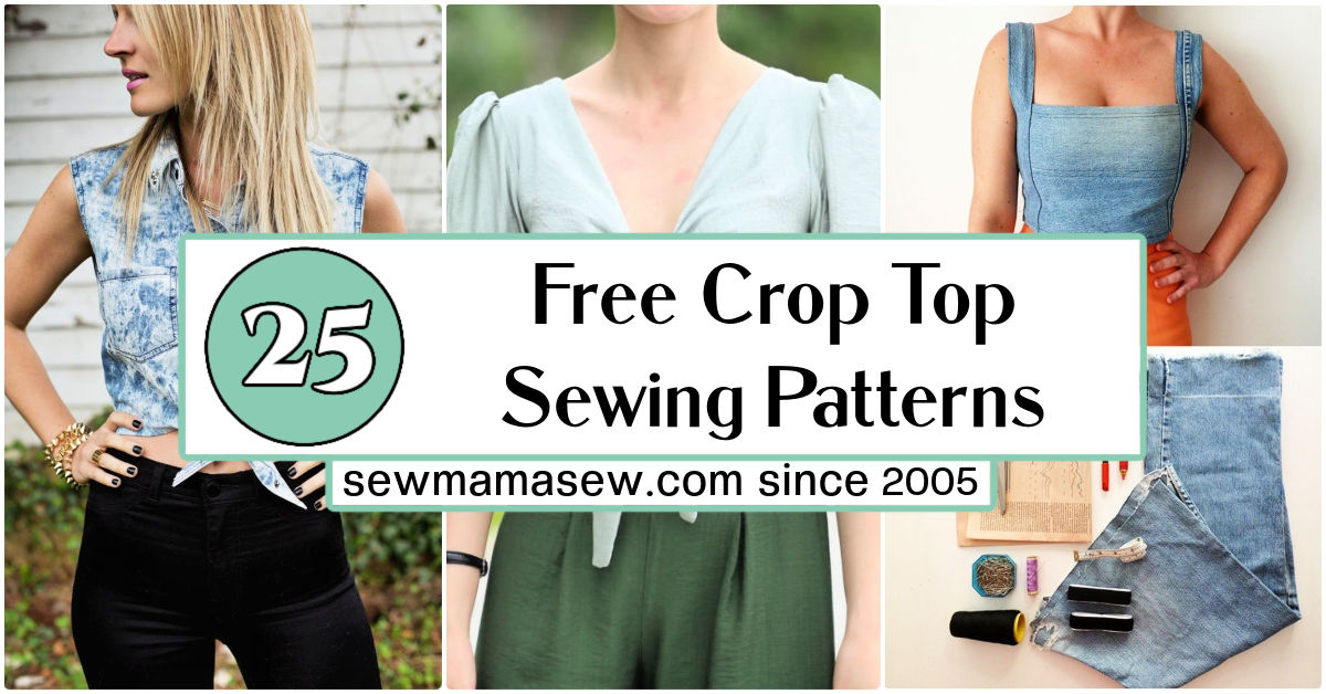 Open Back Crop Top Sewing Pattern • Make it Yours