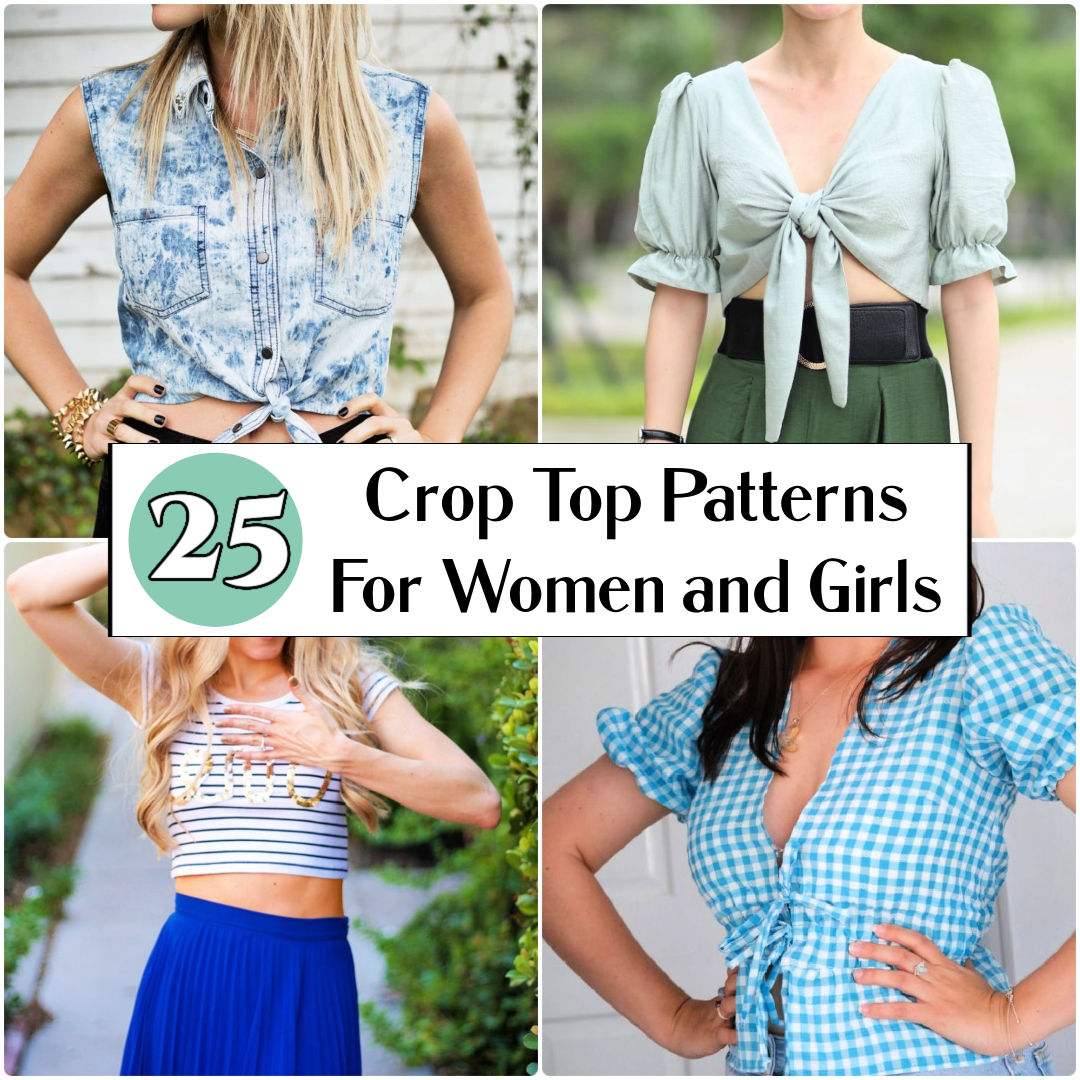 25 Free Crop Top Sewing Patterns for Beginners (PDF Pattern)